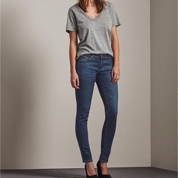 AG Adriano Goldschmied The Stilt Cigarette Leg Jeans Sz 28R - Picture 1 of 14